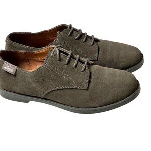 G.H. Bass & Co. Women's Suede Oxford Shoes, Flex Step Sole, Dark‎ Gray, Size 5.5
